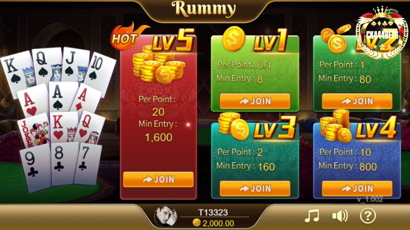 CK444 Rummy game